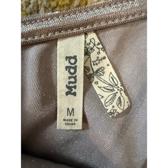 Mudd Silver Metallic Stars Spaghetti Strap Velvet Tank Cami Y2K size Medium NWT - Picture 4 of 6